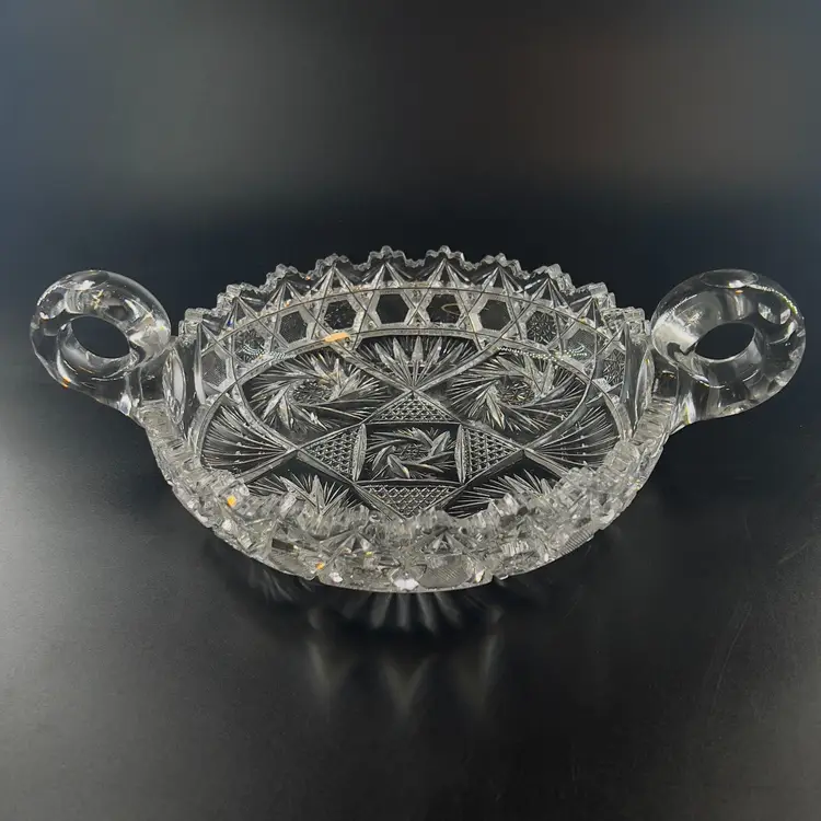 Cut Crystal Dish by Gorham West Germany 1970s