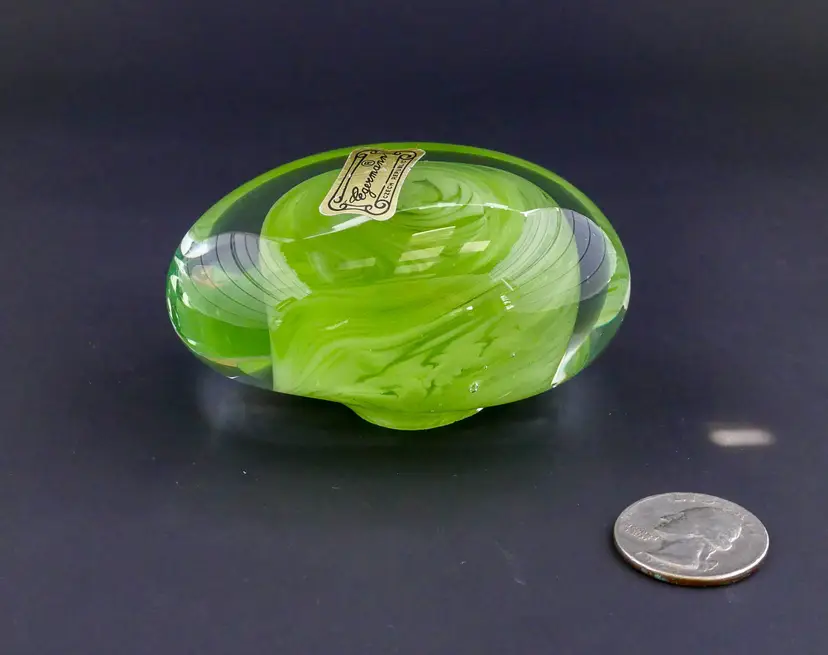 Egermann Studio Art Glass Paperweight