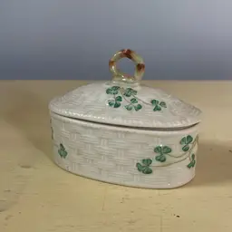 Belleek Ireland Trinket Jar