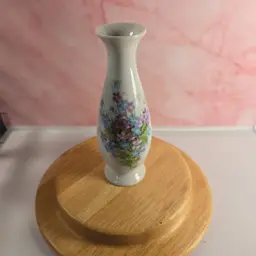 Vintage Floral Vase with quote by Helen Steiner Rice