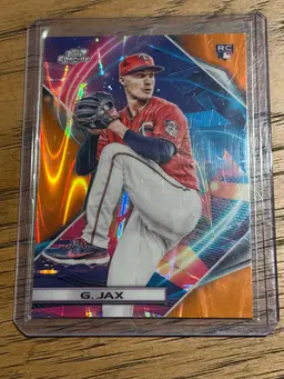 Griffin Jax 2022 Topps Chrome Cosmic Orange Refractor RC 05/25