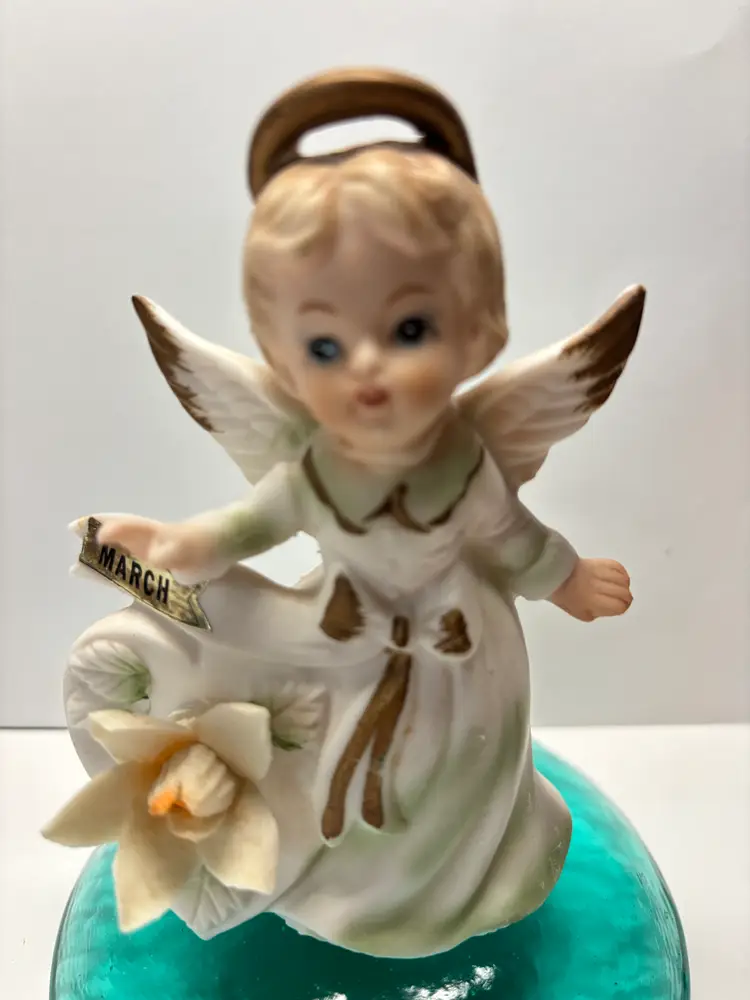 VTG March Birthday Angel 3.5" Made in Japan