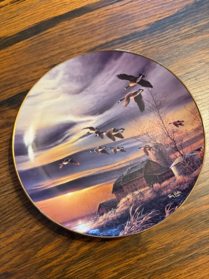 Silent Sunset Collector Plate by Terry Redlin – Limited Edition
