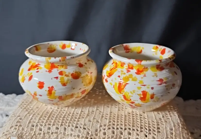 MCM Handcrafted Small Pots Pair