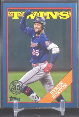2023 Topps Series 1 1988 Blue Border Parallel, Byron Buxton, Minnesota Twins