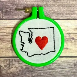 Washington Mini Hand-Embroidery Hoop 3"