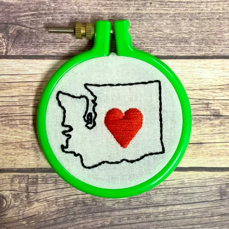 Washington Mini Hand-Embroidery Hoop 3"
