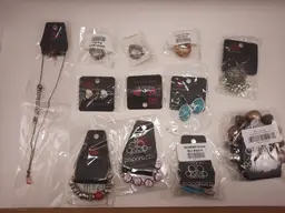 Lot of 12 pieces of NEW Paparazzi Jewelry Bracelets Earrings Necklace Rings