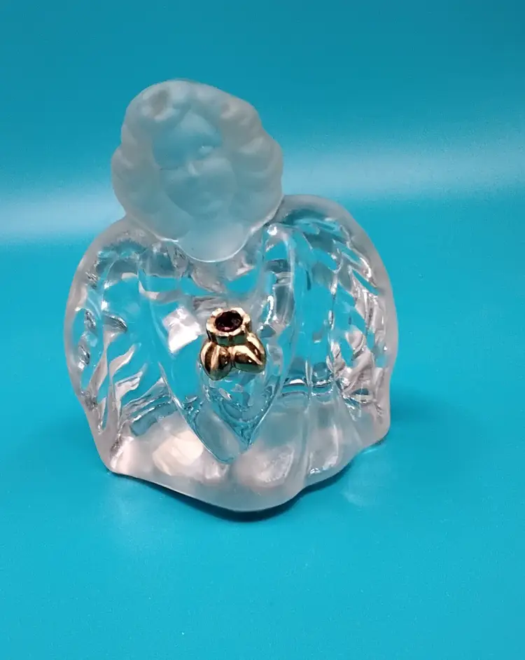 Vintage Fenton Art Glass Guardian Angel Birthstone Collection Figurine