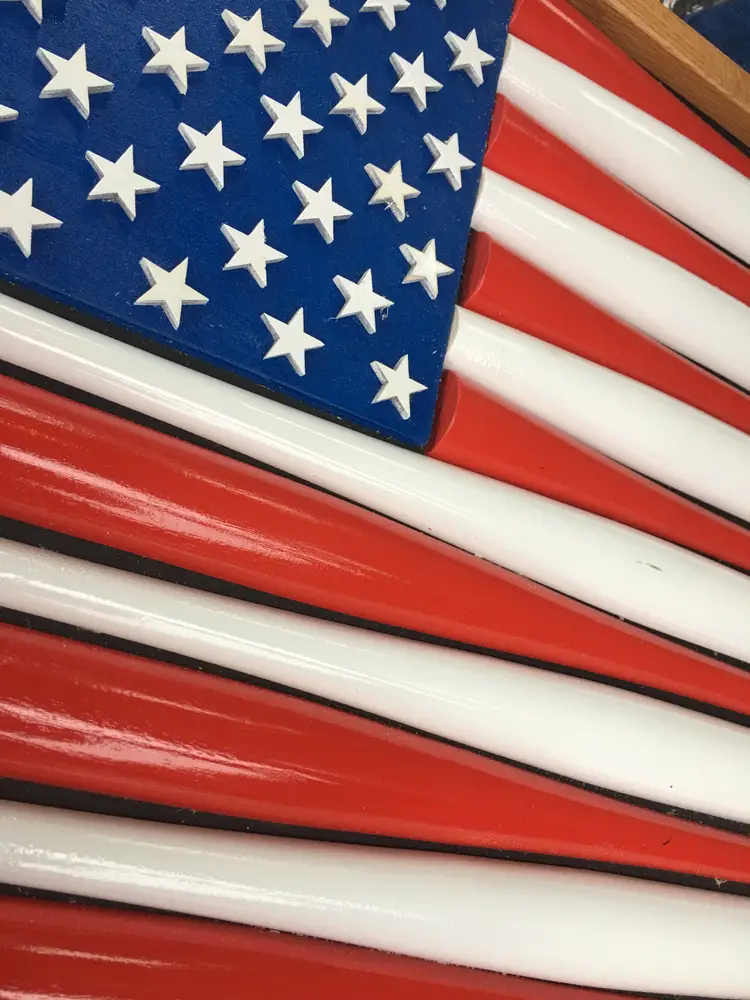 Old Glory Bat Flag 16x20