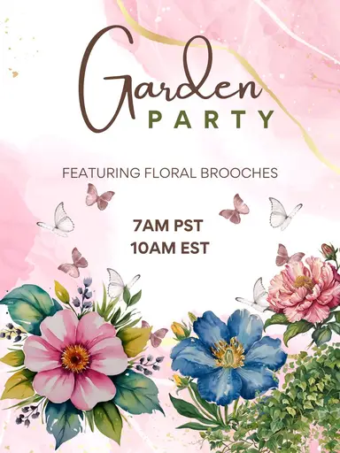 First Show! Floral Brooches & More!