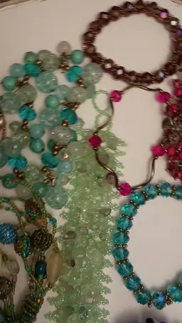Lot of 22 Modern Costume Bracelets Green Blue Pink Gold Multi 1 lb 8 oz