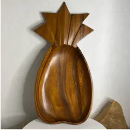 Vintage Wood Pineapple Dish