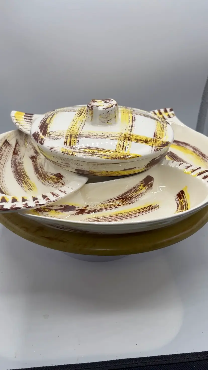 VINTAGE LAZY SUSAN SET