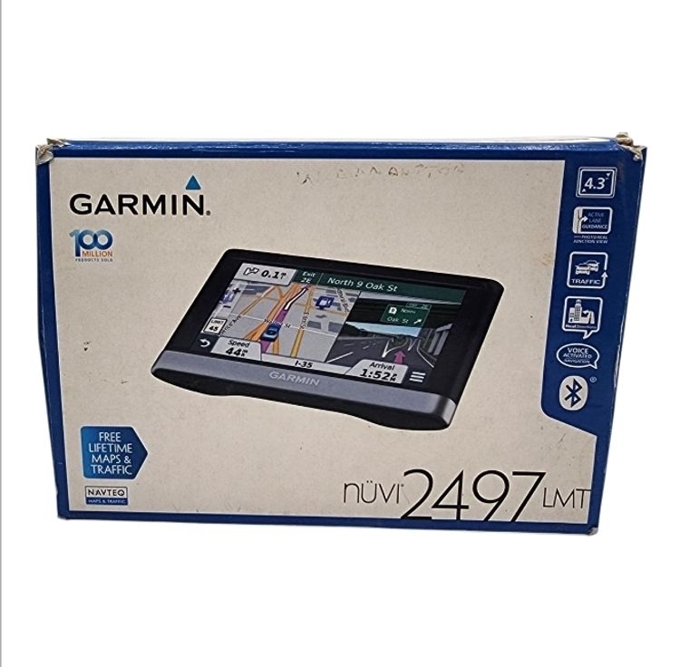 Garmin 010-01124-30 Nuvi 2497LMT Portable Vehicle GPS, Lifetime Map Updates