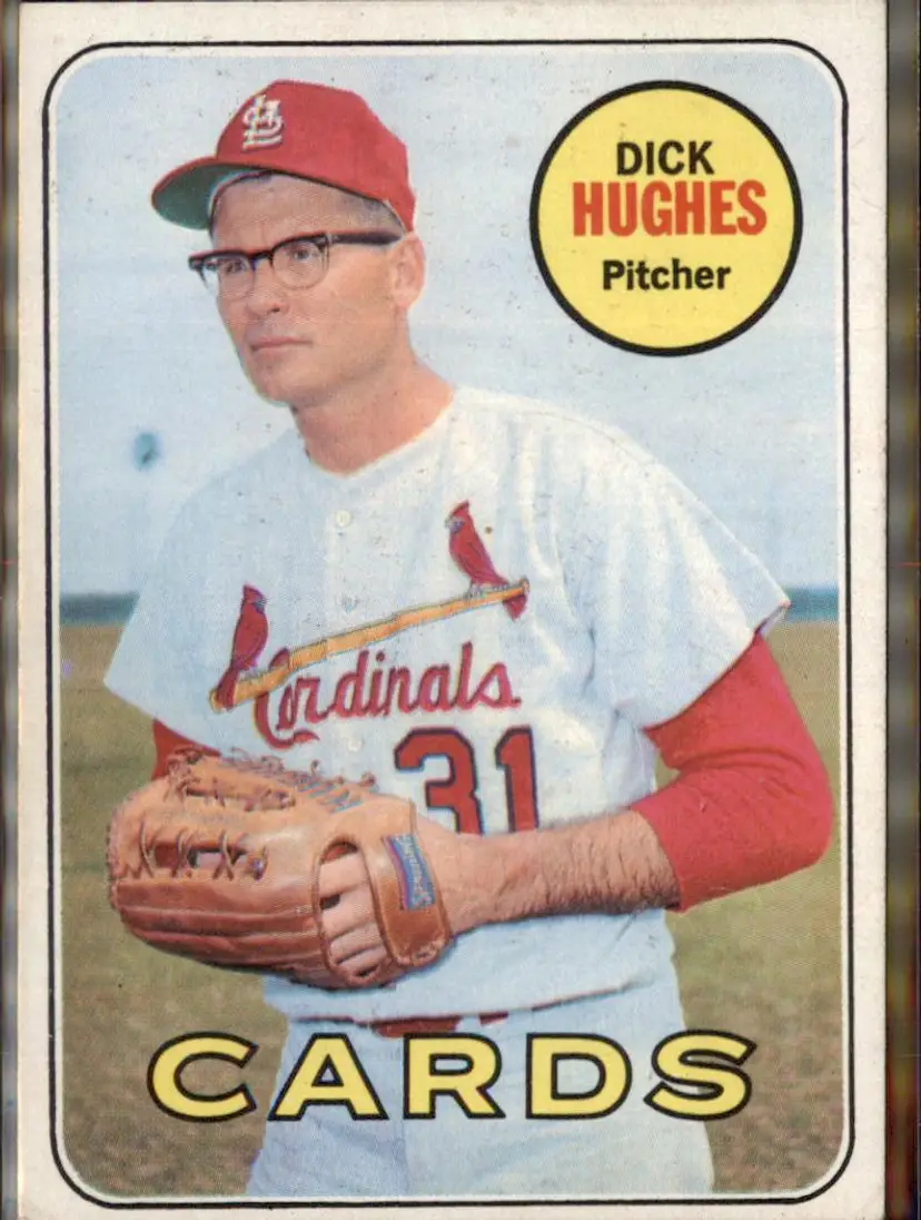 1969 Topps #39 Dick Hughes - (pk3) - St. Louis Cardinals