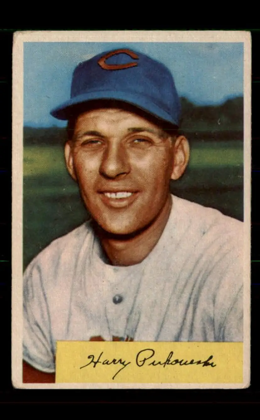 1954 Bowman #44 Harry Perkowski - (pk-tl3) - Cincinnati Redlegs