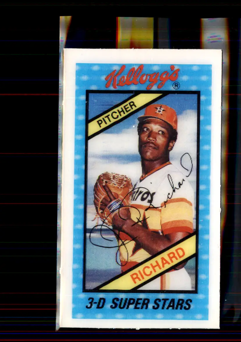 J.R. Richard 1980 Kellogg's 3-D Super Stars #58 - (pk2) - Houston Astros
