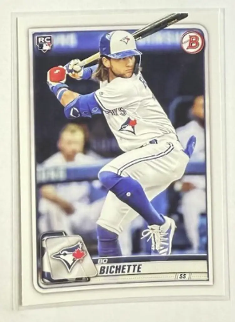 Toronto Blue Jays 6 Card Baseball Lot - Luis De Los Santos - Bo Bichette RC x2 - George Springer - Dasan Brown - Eric Pardinho