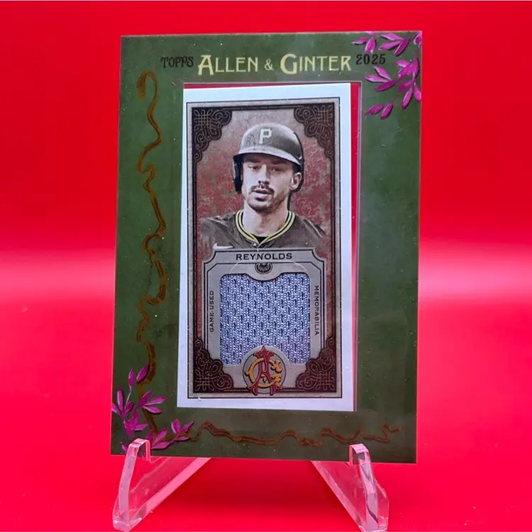 Bryan Reynolds 2025 Topps Allen & Ginter Mini Framed Relic Pittsburgh Pirates