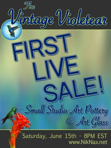My First Live Sale!! Studio Pottery & Glass Smalls