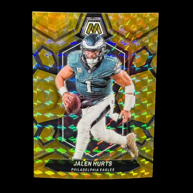 Jalen Hurts 2024 Mosaic Reactive Yellow Prizm #176 Eagles