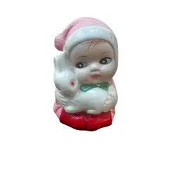 009 Vintage China Doll Christmas Table Top Decor