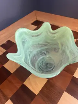 Alabaster Art Glass Bowl