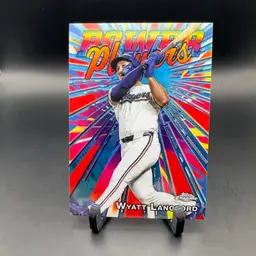 Wyatt Langford Power Players 2025 Topps Chrome Texas Rangers