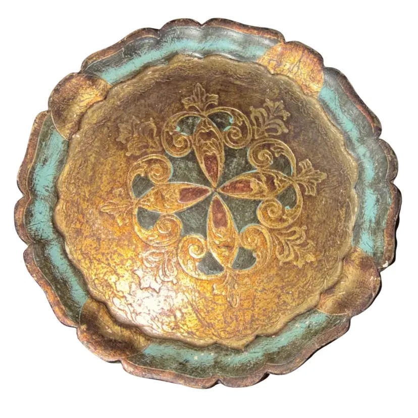 Vintage Italian Florentine Tray