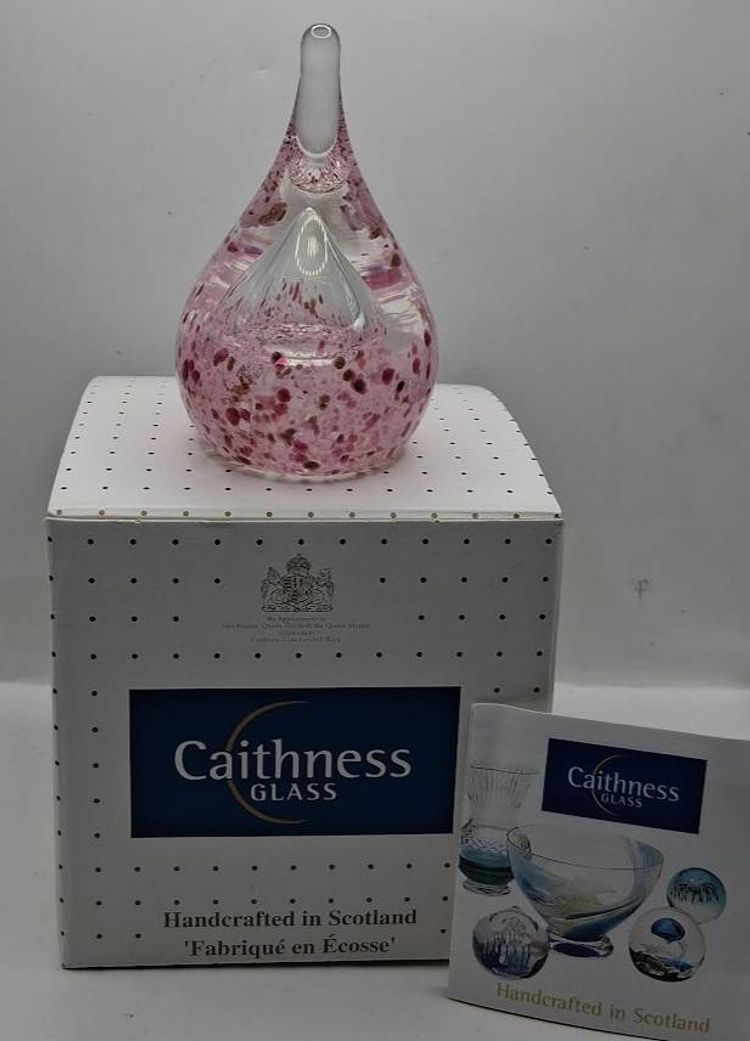 Caithness, Scotland NEW IN BOX, GRACE Ringstand Pink, Paperweight