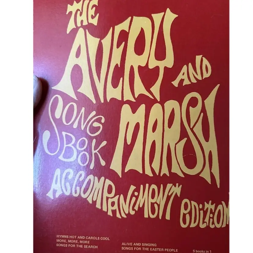 The AVERY and MARSH Songbook Vintage Accompaniment Edition 1973 Pre-Owned