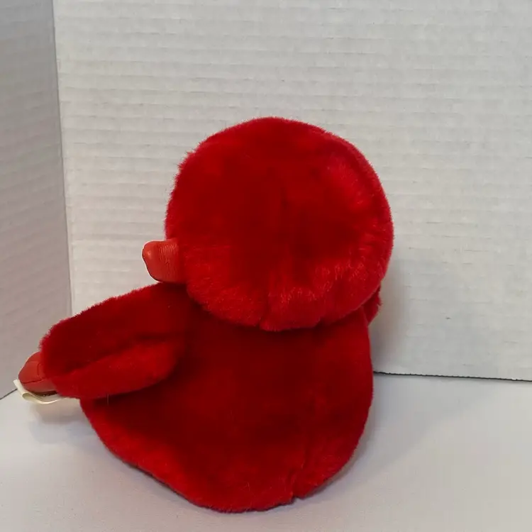 VTG Rainbow Rainforest Red Gorilla Baby Faux Leather Plush Stuffed Animal