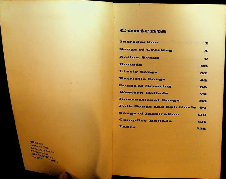 Boy Scout Songbook 1979