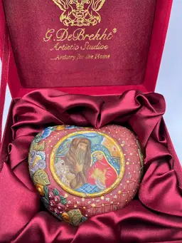 New In Box G DeBrecht Nativity Trinket Box