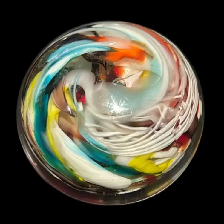 Murano Multi-Colored Swirled Paperweight