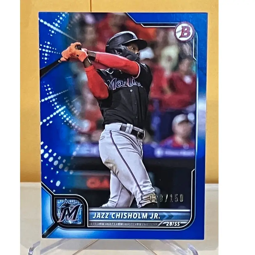 Jazz Chisholm Jr. 2022 Bowman Blue /150 Miami Marlins