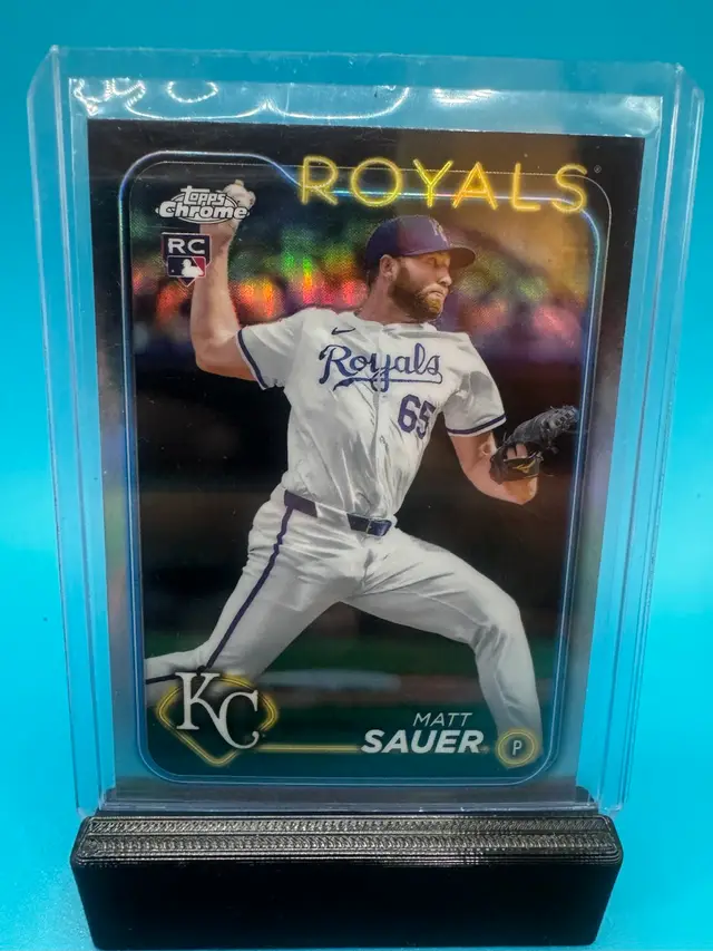 Matt Sauer Topps Chrome Refractor RC Kansas City Royals