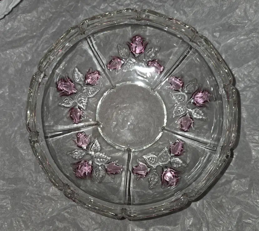 Vintage German Moosrose Bowl