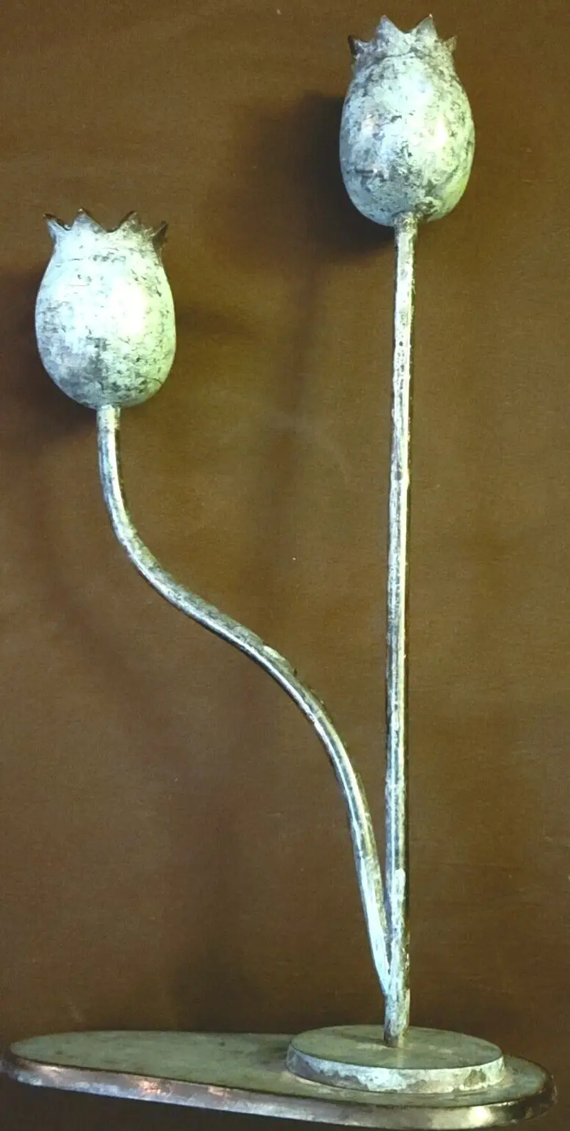 Tulip Verde Bronze Double Anthropologie Candleholder