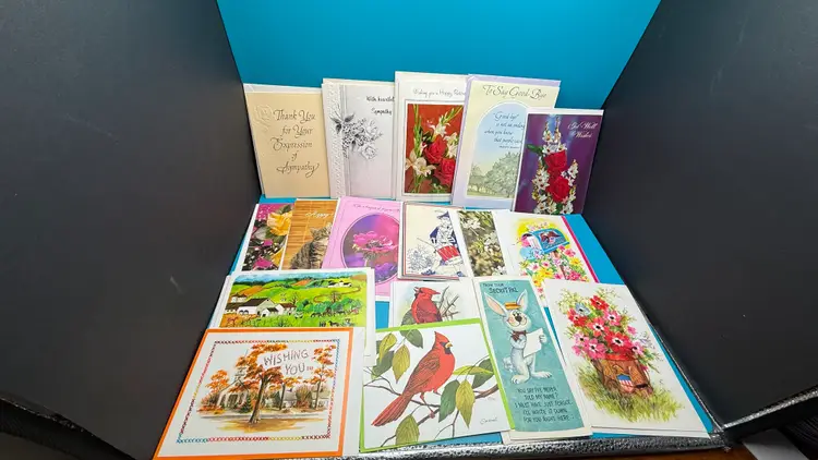 Vintage Mixed Lot Of 50 Unused Greetings Cards Various Occasions **SEE PHOTOS**