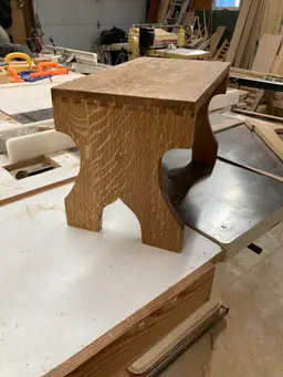 Oak  stepstool.