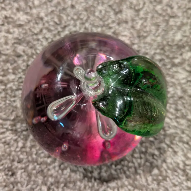 Caithness Scotland Windfall apple paperweight signed