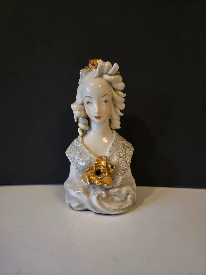 #01 - Elegant Cordey Woman Handmade Porcelain Figure