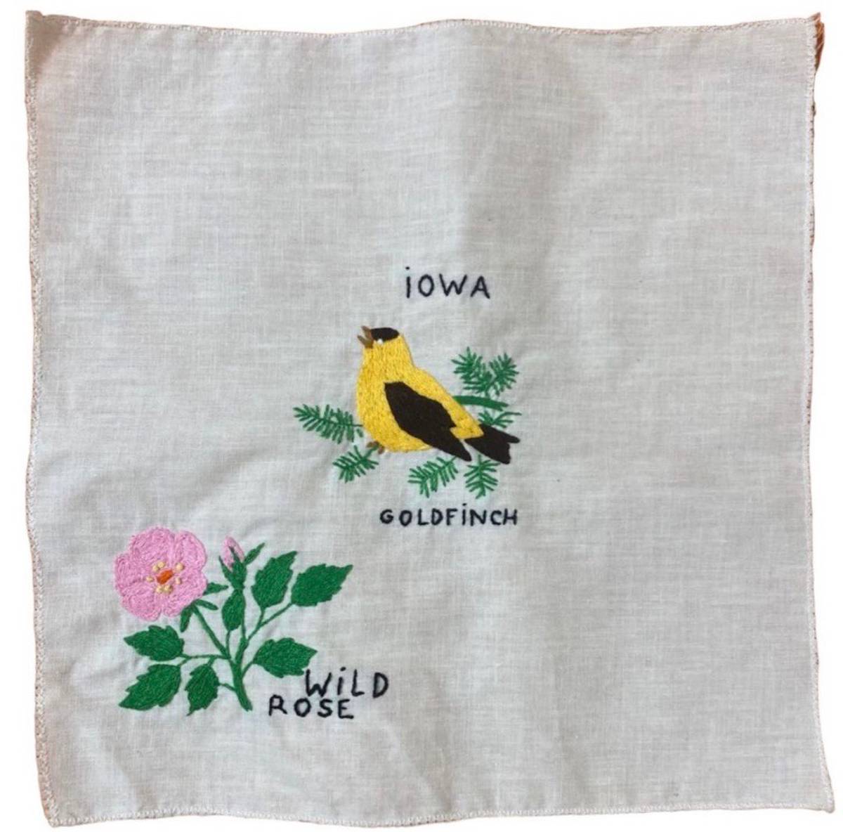 Niknax · CREWEL Iowa State Bird And Flower