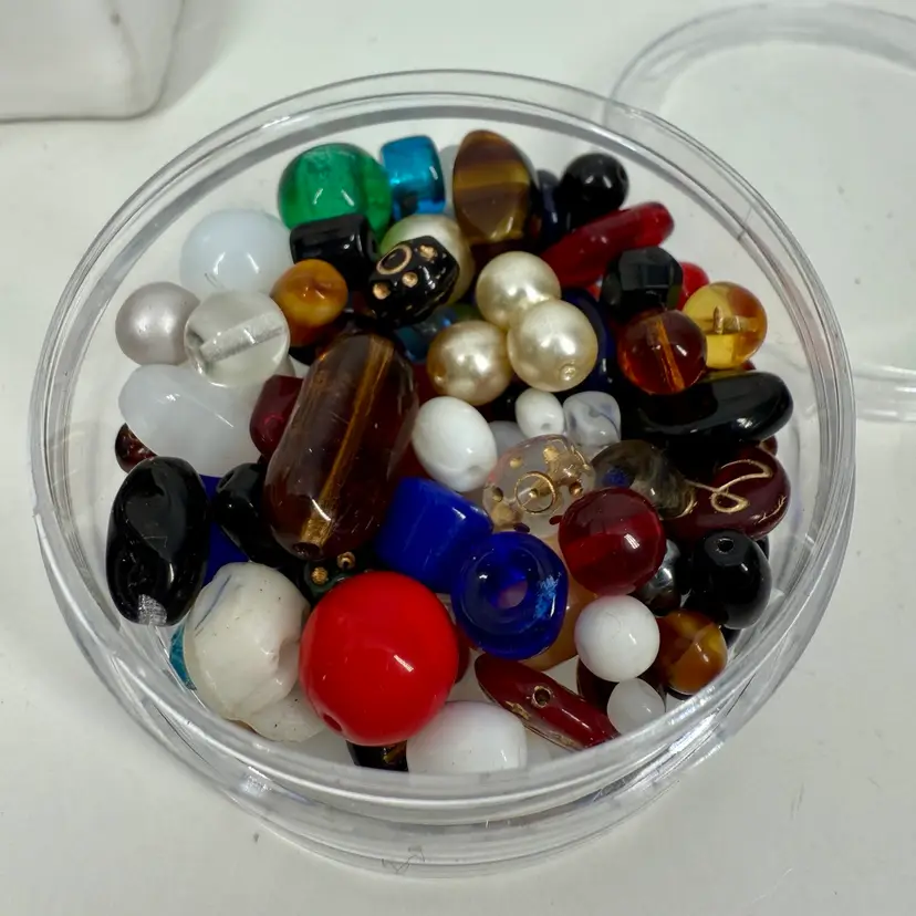 (2nd Quality) Czech Glass Bead Soup w/stackable Container #3