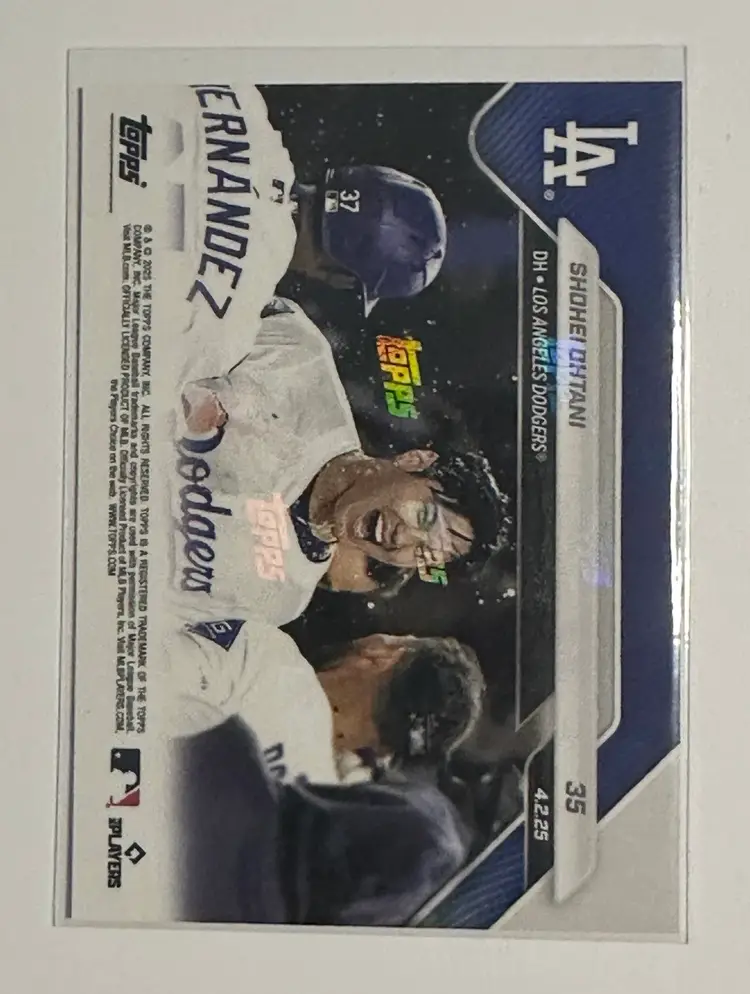 Shohei Ohtani 2025 Topps Now #35 Los Angeles Dodgers