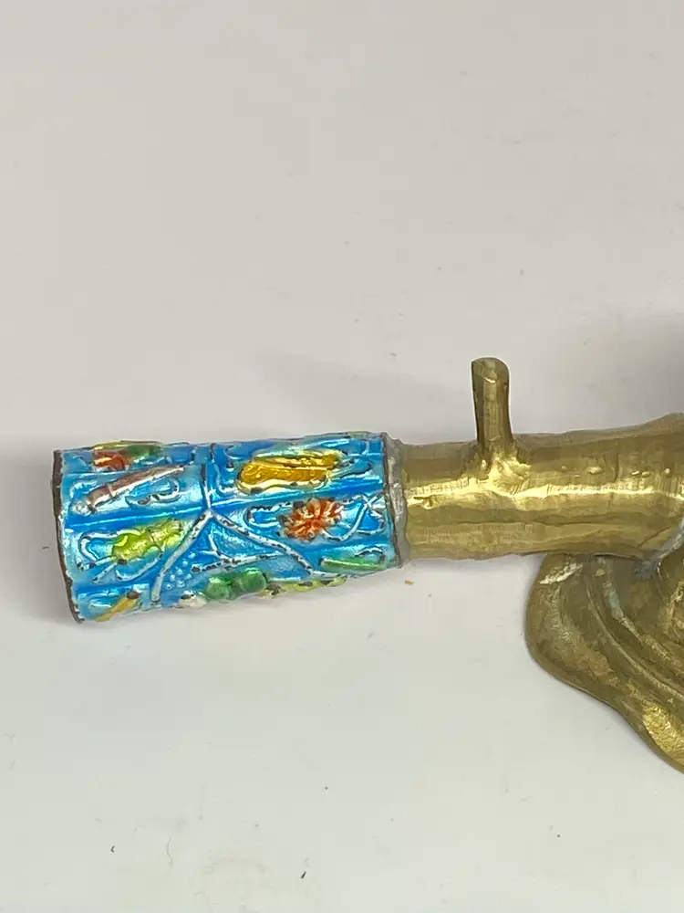 Antique Chinese Silk Iron. Aka Pan Iron, 5" x 2.5"