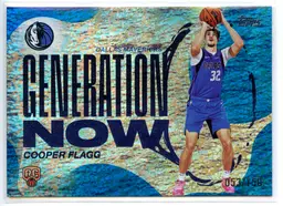 2025-26 Topps Basketball Cooper Flagg Generation Now Blue Holo Foil /150