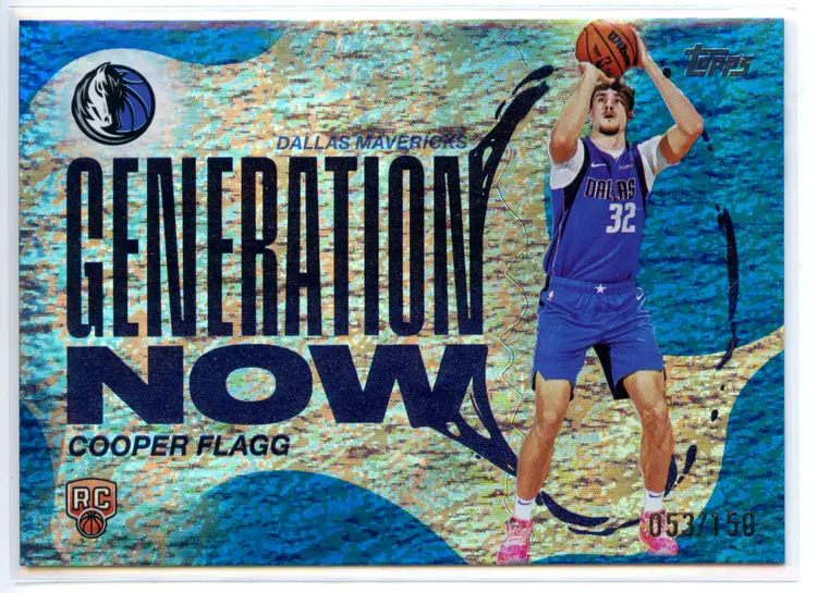 2025-26 Topps Basketball Cooper Flagg Generation Now Blue Holo Foil /150